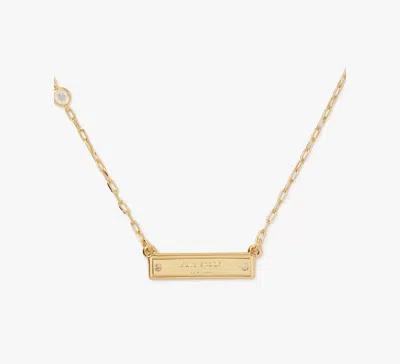 Kate Spade Sam Icon Bar Pendant In Gold