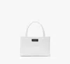 Kate Spade Sam Icon Ksnyl Mini Tote Bag In White Dove