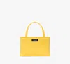Kate Spade Sam Icon Ksnyl Mini Tote Bag In Yellow Sesame