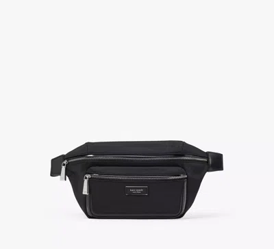 Kate Spade Sam Icon Ksnyl Nylon Medium Belt Bag In Black