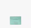 Kate Spade Sam Icon Leather Cardholder In Blue