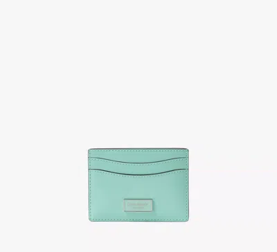 Kate Spade Sam Icon Leather Cardholder In Blue