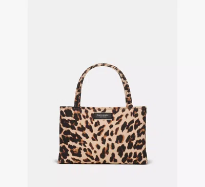 Kate Spade Sam Icon Leopard Mini Tote Bag In Brown
