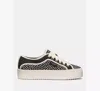 Kate Spade Sam Icon Piped Platform Sneaker In Black