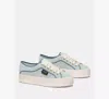 Kate Spade Sam Icon Piped Platform Sneaker In Blue