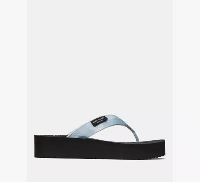 Kate Spade New York Sam Icon Platform Wedge Flip Flop In Blue