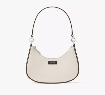 Kate Spade Sam Icon Shiny Saffino Leather Small Convertible Crossbody In Neutral