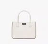 Kate Spade Sam Icon Square Tote In Parchment