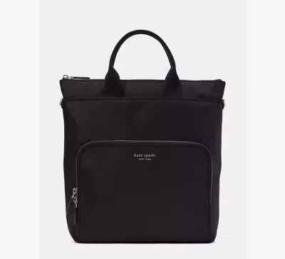 Kate Spade Sam Ksnyl Convertible Backpack In Black