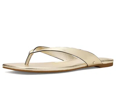 Kate Spade Sandie Flip-flops Sandals In Gold