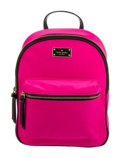 Pre-owned Kate Spade Satin Backpack In Pink