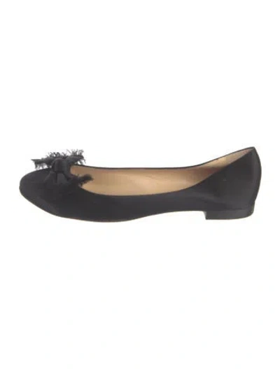 Pre-owned Kate Spade Satin Ballet Flats In Blue
