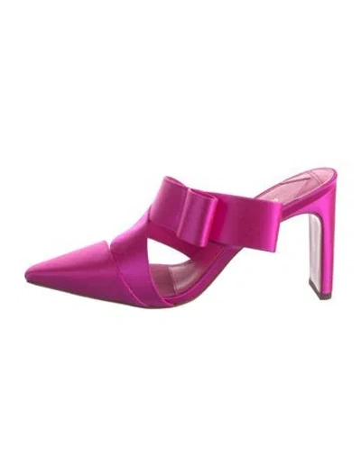 Pre-owned Kate Spade Satin Mules In Pink