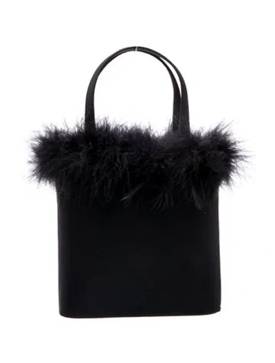 Pre-owned Kate Spade Satin Top Handle Bag In Black