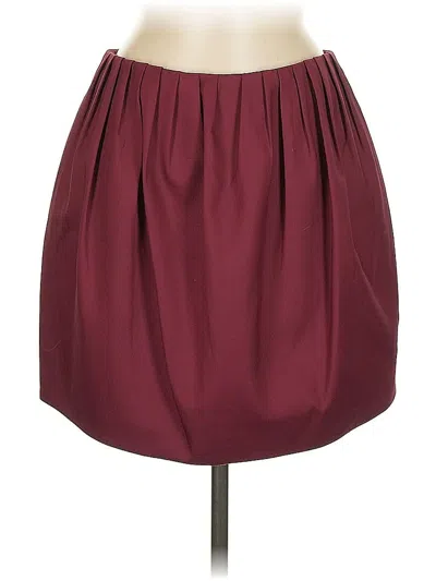 Pre-owned Kate Spade Saturday Formal Skirt In Burgundy