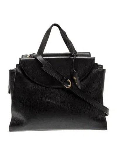 Pre-owned Kate Spade Saturday Leather Shoulder Bag In Black
