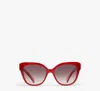 Kate Spade Savanna Sunglasses In Red