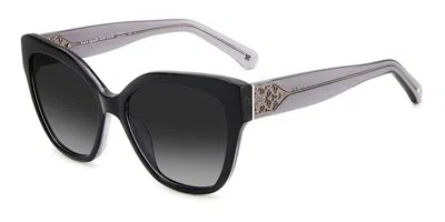 Kate Spade Savanna/g/s Asian Fit 807/9o Women's Sunglasses Black Size 57