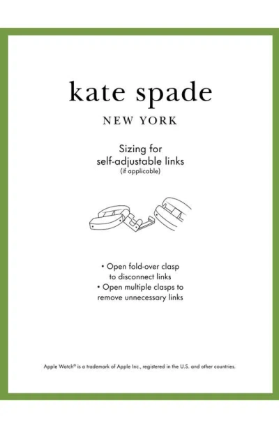 Kate Spade New York Scallop 16mm Apple Watch® Pavé Bracelet Watchband In Gold