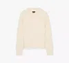 Kate Spade Scallop Bow Sweater In Cream