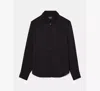 Kate Spade Scallop Shirt In Black