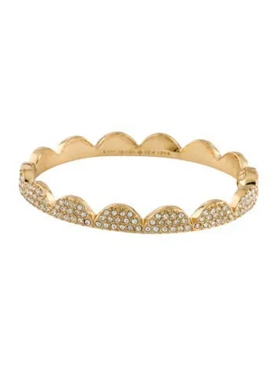 Pre-owned Kate Spade Scalloped Pavé Bracelet, 6.75" In Multi