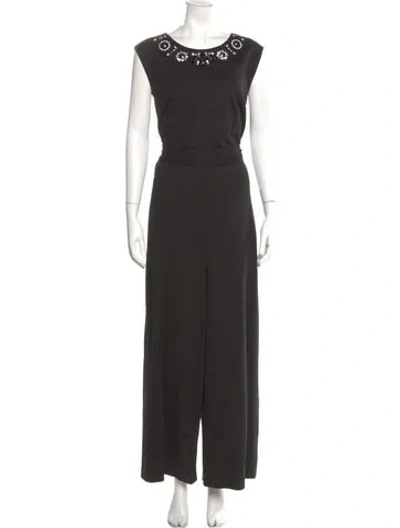 Pre-owned Kate Spade Scoop Neck Jumpsuit In Black