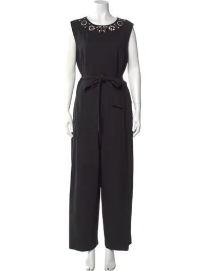 Pre-owned Kate Spade Scoop Neck Jumpsuit In Black