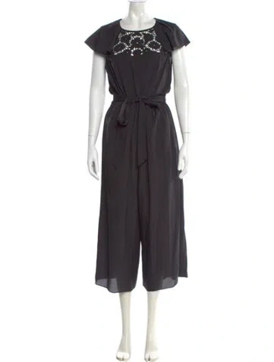 Pre-owned Kate Spade Scoop Neck Jumpsuit In Gray