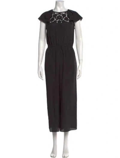 Pre-owned Kate Spade Scoop Neck Jumpsuit W/ Tags In Black