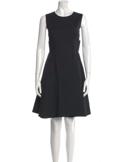 Pre-owned Kate Spade Scoop Neck Knee-length Dress In Black