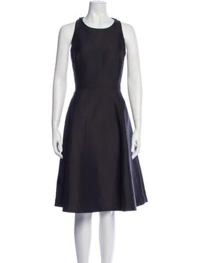 Pre-owned Kate Spade Scoop Neck Knee-length Dress In Black