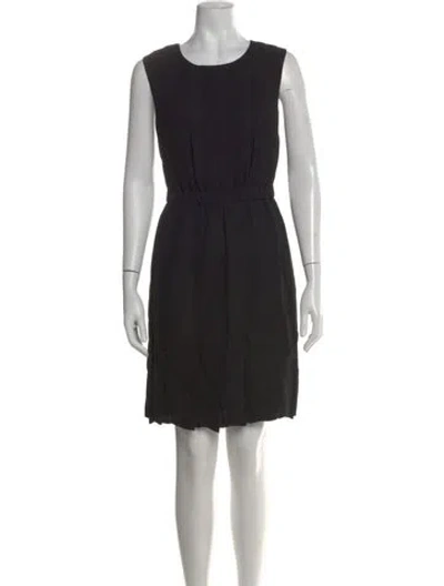 Pre-owned Kate Spade Scoop Neck Knee-length Dress In Black