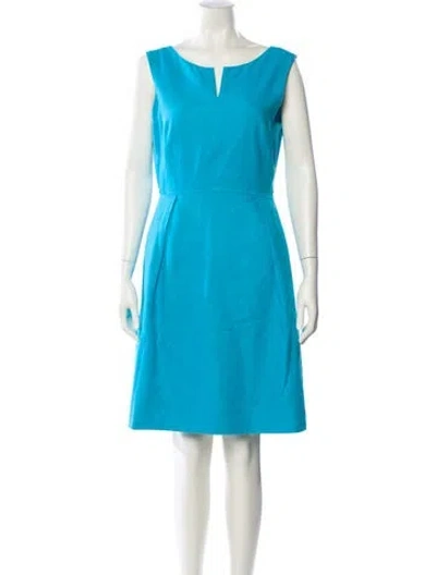 Pre-owned Kate Spade Scoop Neck Knee-length Dress In Blue