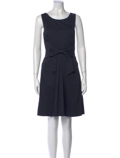 Pre-owned Kate Spade Scoop Neck Knee-length Dress In Blue