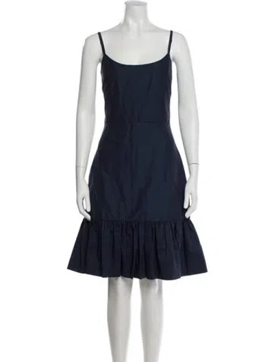 Pre-owned Kate Spade Scoop Neck Knee-length Dress In Blue