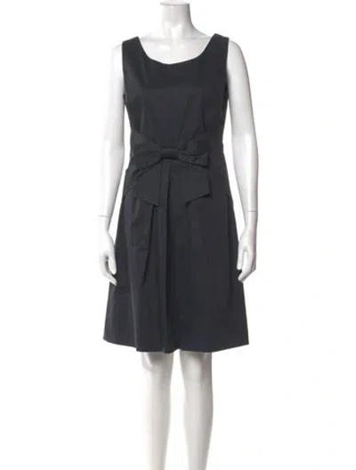 Pre-owned Kate Spade Scoop Neck Knee-length Dress In Gray