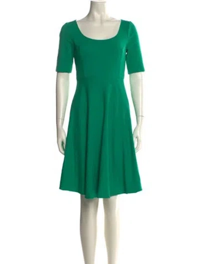 Pre-owned Kate Spade Scoop Neck Knee-length Dress In Green