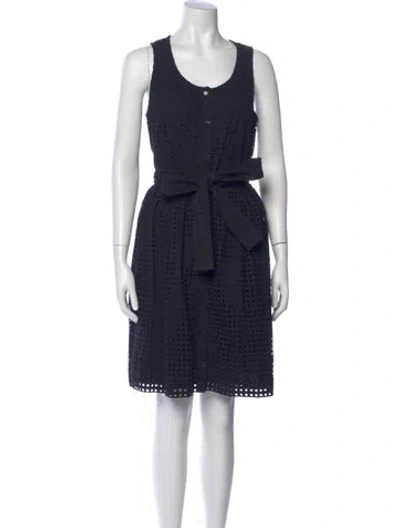 Pre-owned Kate Spade Scoop Neck Knee-length Dress W/ Tags In Blue