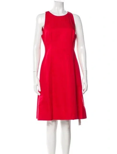 Pre-owned Kate Spade Scoop Neck Knee-length Dress W/ Tags In Red