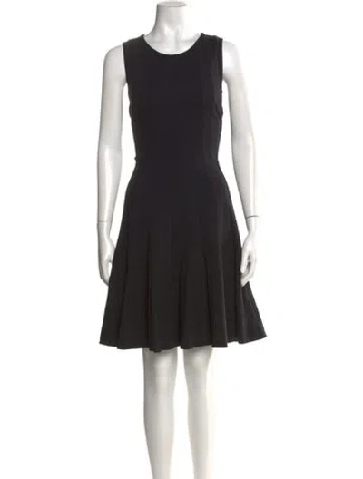 Pre-owned Kate Spade Scoop Neck Mini Dress In Black