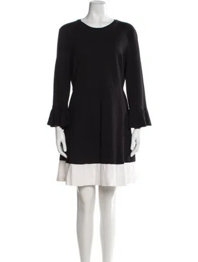 Pre-owned Kate Spade Scoop Neck Mini Dress In Black