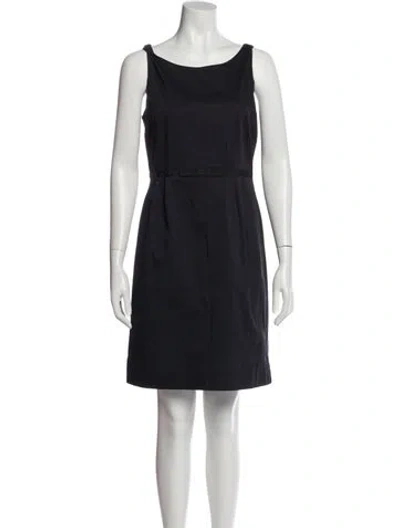 Pre-owned Kate Spade Scoop Neck Mini Dress In Blue
