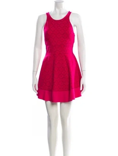 Pre-owned Kate Spade Scoop Neck Mini Dress In Orange