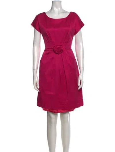 Pre-owned Kate Spade Scoop Neck Mini Dress In Pink