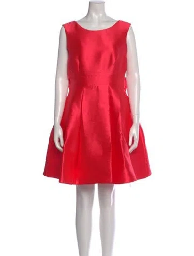 Pre-owned Kate Spade Scoop Neck Mini Dress In Pink