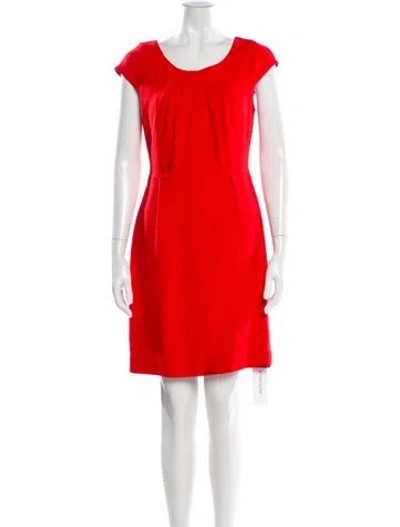 Pre-owned Kate Spade Scoop Neck Mini Dress In Red