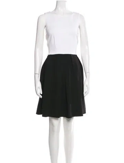 Pre-owned Kate Spade Scoop Neck Mini Dress W/ Tags In Black