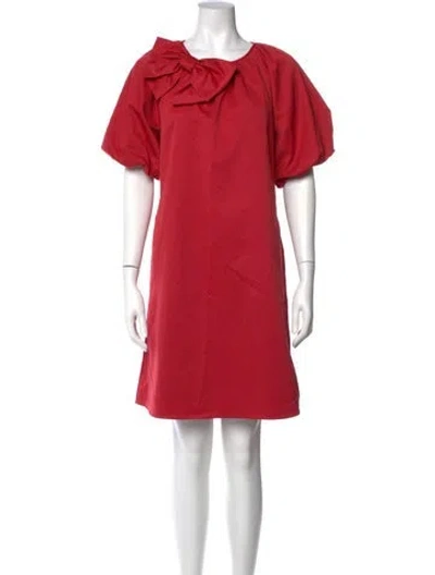 Pre-owned Kate Spade Scoop Neck Mini Dress W/ Tags In Red