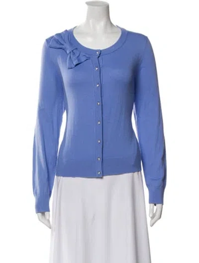 Pre-owned Kate Spade Scoop Neck Sweater In Blue